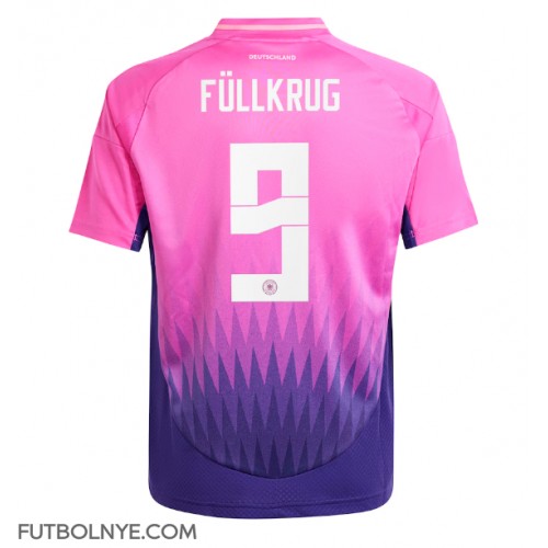 Camiseta Alemania Niclas Fullkrug #9 Visitante Equipación Eurocopa 2024 manga corta